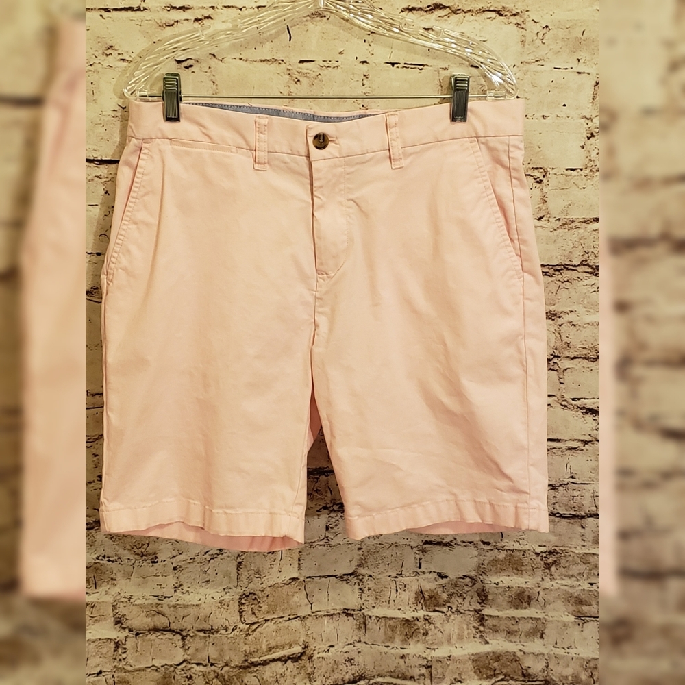 Tommy Hilfiger Flat Front Pink Chino Shorts sz 34